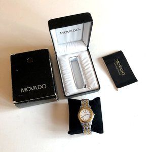 VTG Men's Movado Watch 2-Tone Stainless BOX